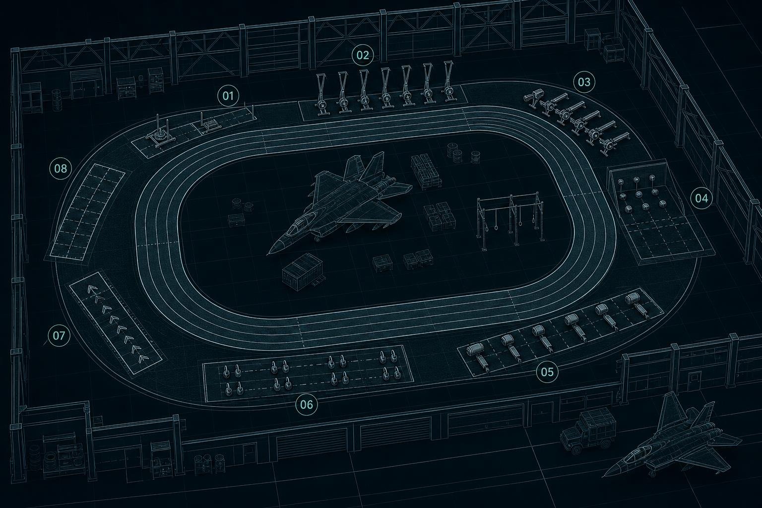 Plan isométrique du circuit KOMEX à la BA 102 de Dijon